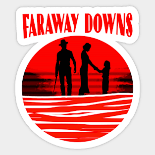 Faraway Downs series Nicole Kidman and Hugh Jackman Sticker